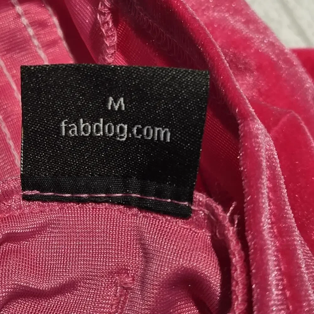 DIVA FanDog Size MED Dog Track Suit Hot Pink Velour NWT Retro Striped Style NEW